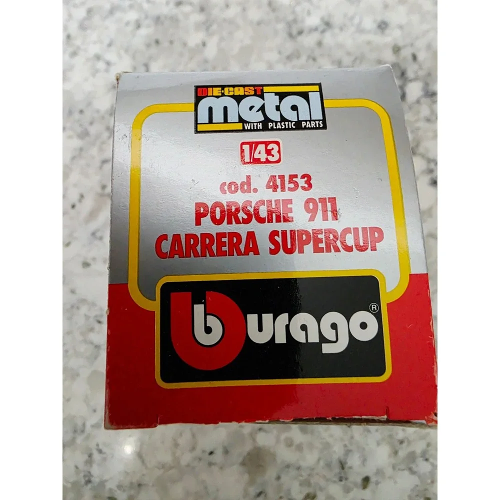 Bburago 1/43 Porsche 911 Carrera Supercup Black Diecast Car Cod 4153 New In Box